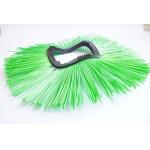 Concave Convex Injection Road Sweeper Brush Plastic Wire Green Black for sale