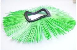 China Concave Convex Injection Road Sweeper Brush Plastic Wire Green Black supplier