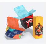 Rectangle Shape Glossy Finish Custom Paper Boxes For Product Packaging