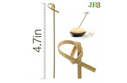 China Party Appetizer Bamboo Knot Pickss Knotted Skewers 15cm 6inch supplier