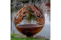 China Patio 100cm Backyard Creations Sphere Fire Pit ISO9001 Steel Hemisphere supplier