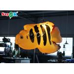 Amusement Parks Yellow Tropical Fishes 2m Inflatable Lighting Decoration