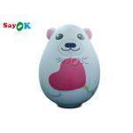 2m Inflatable Holiday Decorations White Cartoon Character Pvc Bear Cartoon for sale