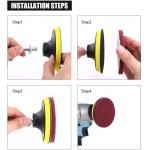 16Pcs 4 Inch Drill Power Brush Tile Scrubber Scouring Pads Cleaning Kit