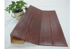 China Dark Wood Design mothproof 1.0cm thick 3D Foam Wall Stickers supplier