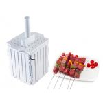 White BBQ Small Kitchen Tools Kebab Maker Box 17 * 17 * 20cm Non Stick for sale