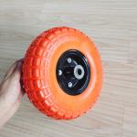 10 Inch Utility Trolley Rubber Wheel 3.50-4 Tire With Load 120LB Pneumatic Wheel for sale