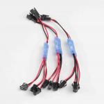JST SM 2.5MM Pitch Male To Female Cable Assembly Receptacle With Heat Shrink Sleeve for sale