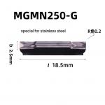 Mgmn250-G CNC Lathe Cutting Tools Grooving Insert For Rough Milling And Chamfering for sale