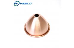 China Customizable Silver Copper Metal Spinning Parts With Ra3.2 Roughness supplier