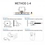 433Mhz Self Powered Wireless Switch Remote Light Switch Waterproof Wall Panel