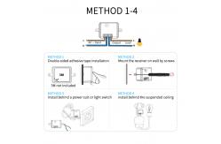 China 433Mhz Self Powered Wireless Switch Remote Light Switch Waterproof Wall Panel supplier