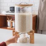 7.5L Borosilicate Lead Free Airtight Glass Jar With Bamboo Lid