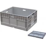 Light Duty Portable Plastic Storage Crate Customized Size And Color for sale
