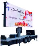 Outdoor Full Color Led Screen Display Billboard Trailer For Tourist Spot for sale