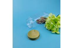 China 320ml Square Plastic Jars With Lids Candy Cookie Nuts Packaging supplier