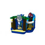 Funny Ocean Theme Shark Anime Inflatable Bouncy House With Slide Inflatable Jumping House Combo for sale