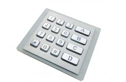 China Matrix 4*4 Backlit Metal Keypad Optional Interface USB PS2 RS232 supplier