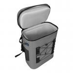 Dark Gray Leakproof Soft Cooler , 25L Cooler Bag With Insulated Padding for sale