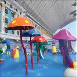 Small Mushroom Fountains Fiberglass For Kids Amusement Machine for sale