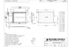 China 320*240 FSTN LCD Module Monochrome For Medical Scan Positive supplier