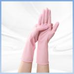 Flexible Durable Pink Synthetic Nitrile Gloves Non Irritating Nitrile Safety Gloves for sale