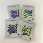 Printed 3.5g Smell Proof Plastic Pouches Irregular Shape Edible Mylar Bag for sale