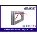 Subway Access Control Pedestrian Barrier Gate Electronic With IC Card Reader for sale
