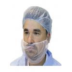 Light Weight Disposable Nylon Mesh Beard Cover White For Food Cleanroom for sale