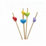 Knotted Bamboo Fruit Skewers Disposable Anti Corrosive
