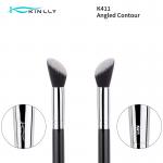 Nylon Hair Copper Ferrule Angled Makeup Brushes for sale