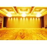 Yellow MDF Exhibition Partition Walls Sliding Folding Doors Acoustic for sale