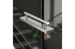 China Modern Stainless Steel Handrails with Flat Saddle for Glass Railings supplier