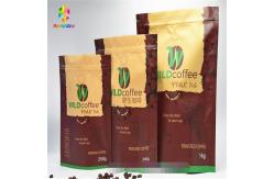 China Resealable Aluminum Foil Stand Up Zipper Pouch , Printed k Bags With Valve supplier