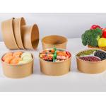 Sturdy Small Disposable Paper Bowls For Hot Soup , Recyclable And Microwavable for sale