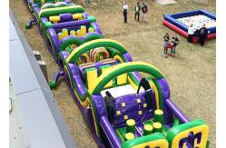 China Radical Run Extreme Inflatable Obstacle Challenges , Inflatable Slide Run supplier