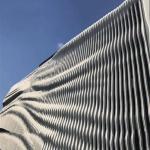 6000mm Wave Baffle Metal Building Facades Wall Cladding Aluminum Curtain for sale