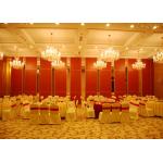 Red Sliding Folding Partitions Movable Walls For Exhibition Place for sale