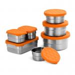 350ml Metal Food Storage Containers Stackable With Leak Proof Silicone Lids for sale