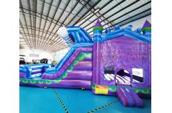 China Custom Size Inflatable Bounce House With Water Slide supplier