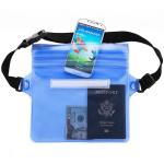 Adjustable Waterproof Belt Bag , Screen Touchable Swimming Waist Bag for sale