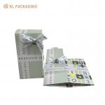 Cardboard Paper Foldable Card Box Folder Lip Packaging Box With Ribbon Bow for sale