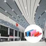 0.5mm-1.5mm Aluminium Baffle Ceiling Sound Absorbing For America Shopping Mall for sale
