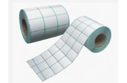 China White Rectangle Paper Adhesive Sticker Labels Unprinted In Roll supplier