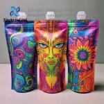 Water Liquid Spout Pouch Bag Reusable Refill Sub-Packaging Pouch Drink Bag for sale