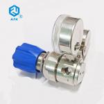Jointless Stainless Steel Pressure Regulator 3000Psi Double Gauge PCTFE for sale