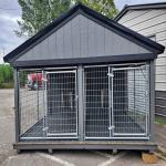 1.5x2M Easy To Install Galvanized Outdoor Dog Kennel Metal Dog Cage for sale