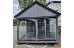 China 1.5x2M Easy To Install Galvanized Outdoor Dog Kennel Metal Dog Cage supplier