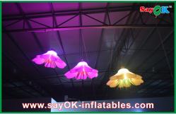 China Big Lighting Inflatable Flower Beautiful Rental For Ceiling Decoration supplier