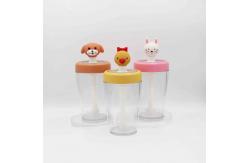 China OEM ODM Reusable Straw Water Bottle For Sparkling Milk Juice supplier
